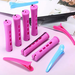 10 Pcs Cold Wave Rods Hair Curling Roller Hairdressing Tools