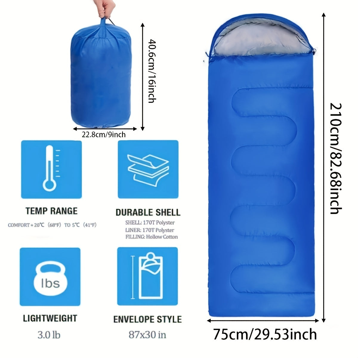 Portable Sleeping Bag For Backpacking Hiking Camping Climbing