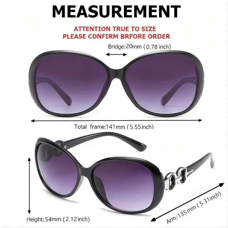Round Frame Sunglasses Gradient Lens Glasses UV400