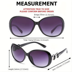 Round Frame Sunglasses Gradient Lens Glasses UV400