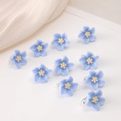 10pcs Flower Hairpin Strong Hold Grip Hair Jaw Clip For Thick Hair