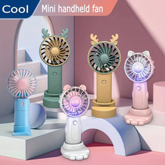 Mini Portable Fan Rechargeable Bladeless Fans Ultra quiet Personal Hand Fan