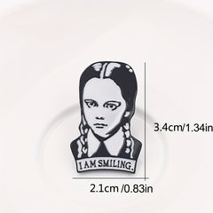 The Addams Family Brooch Vintage Metal I AM SMILING