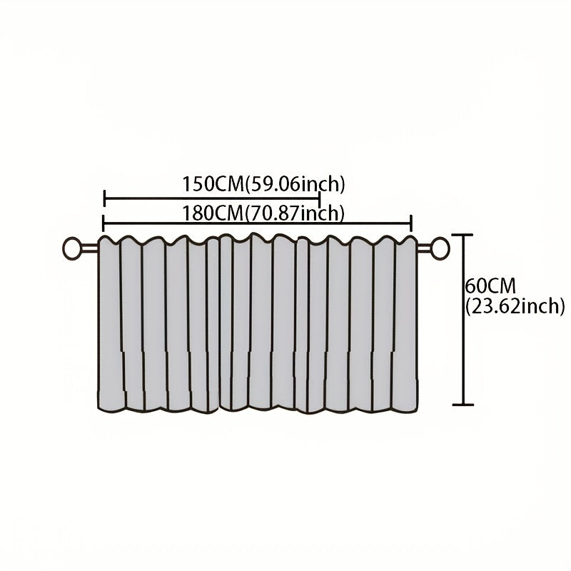 American Minimalist Partition Curtain Short Curtain For Cabinet