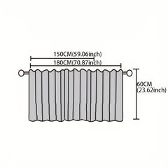 American Minimalist Partition Curtain Short Curtain For Cabinet