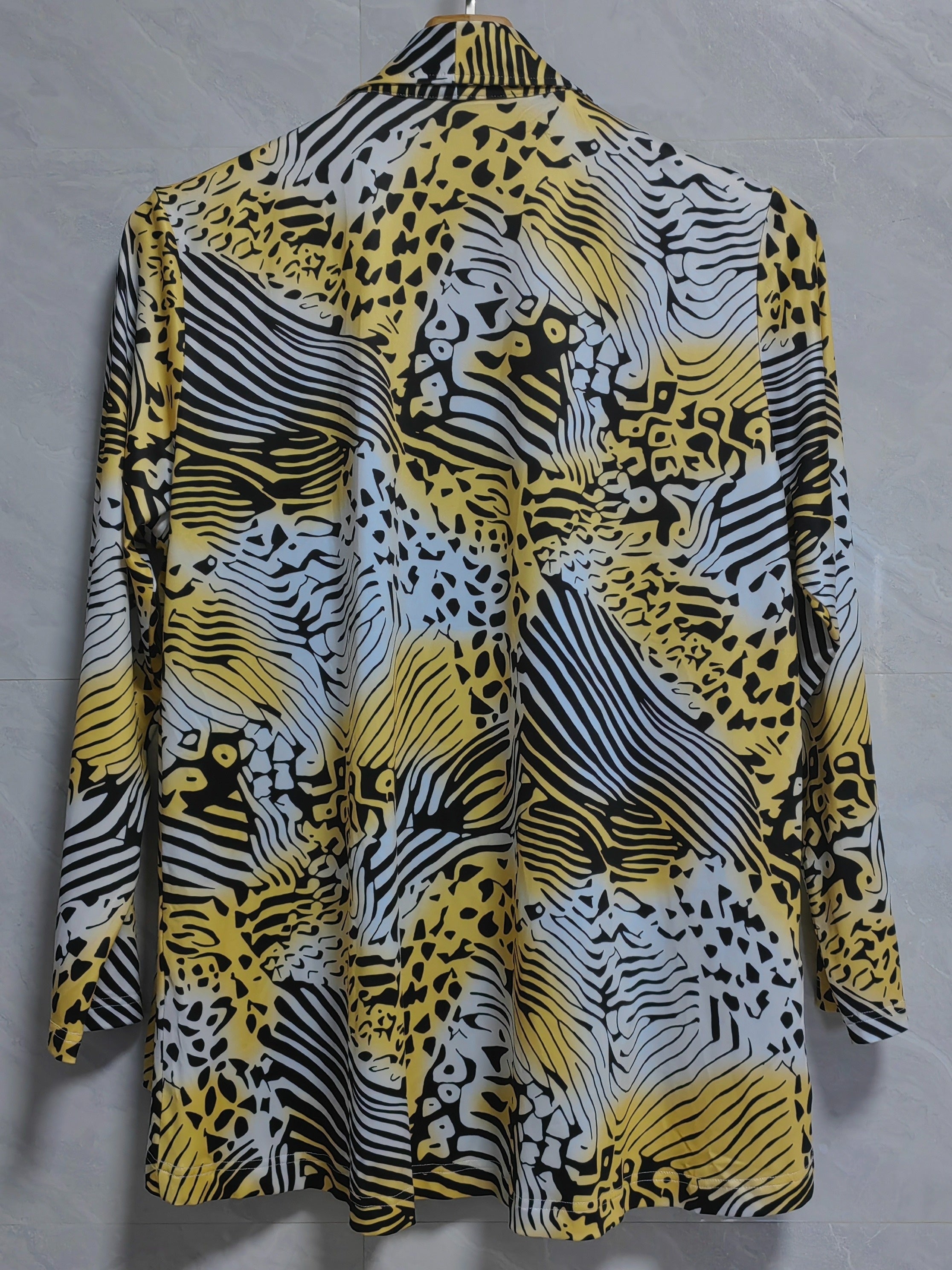  Leopard Print Open Front Cardigan