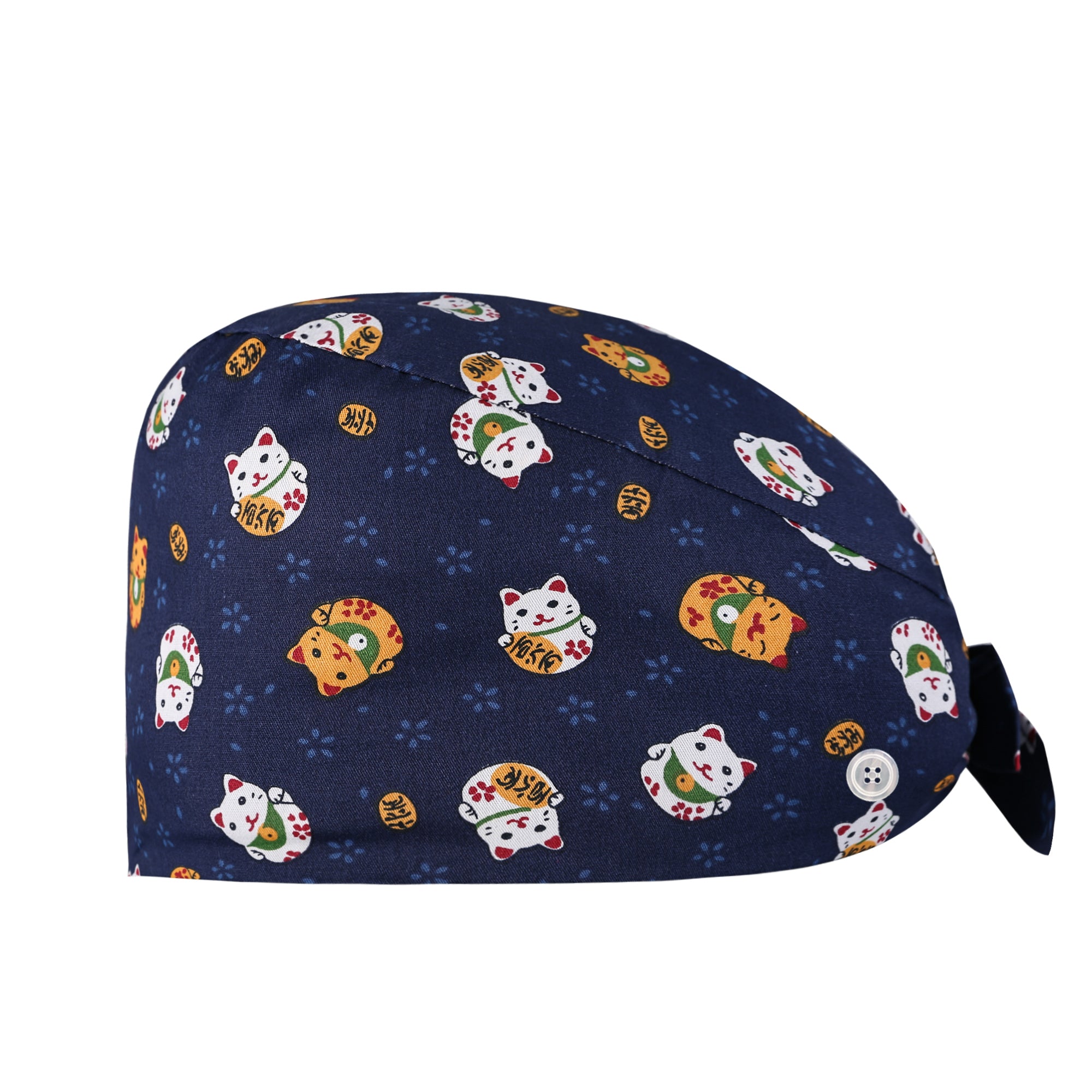 Cartoon Print Cotton Work Cap Nurse Cap Scrub Cap Unisex Working Hat
