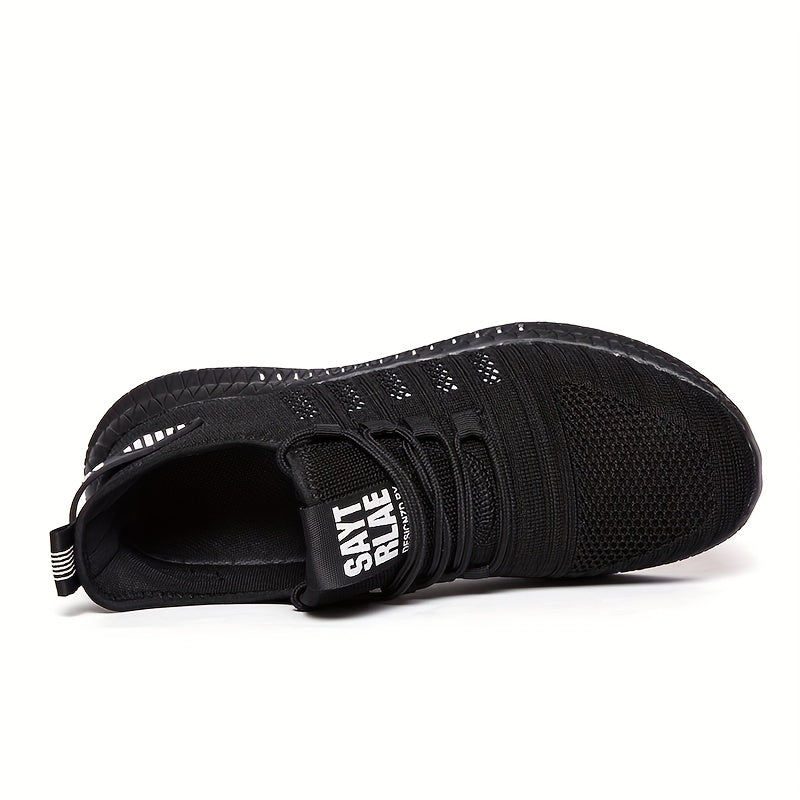 Men's Striped Walking Shoes Casual Outdoor Comfortable Lace up Sneakers