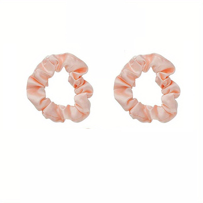 Satin Scrunchies Hair Tie Silky Hair Rope Ponytail Holder Hair Accessories
