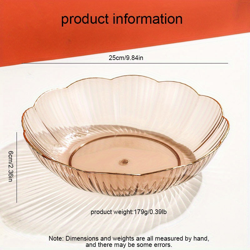 Reusable Square Fruit Plate Decorative Salad Bowl Modern Kitchen Supply