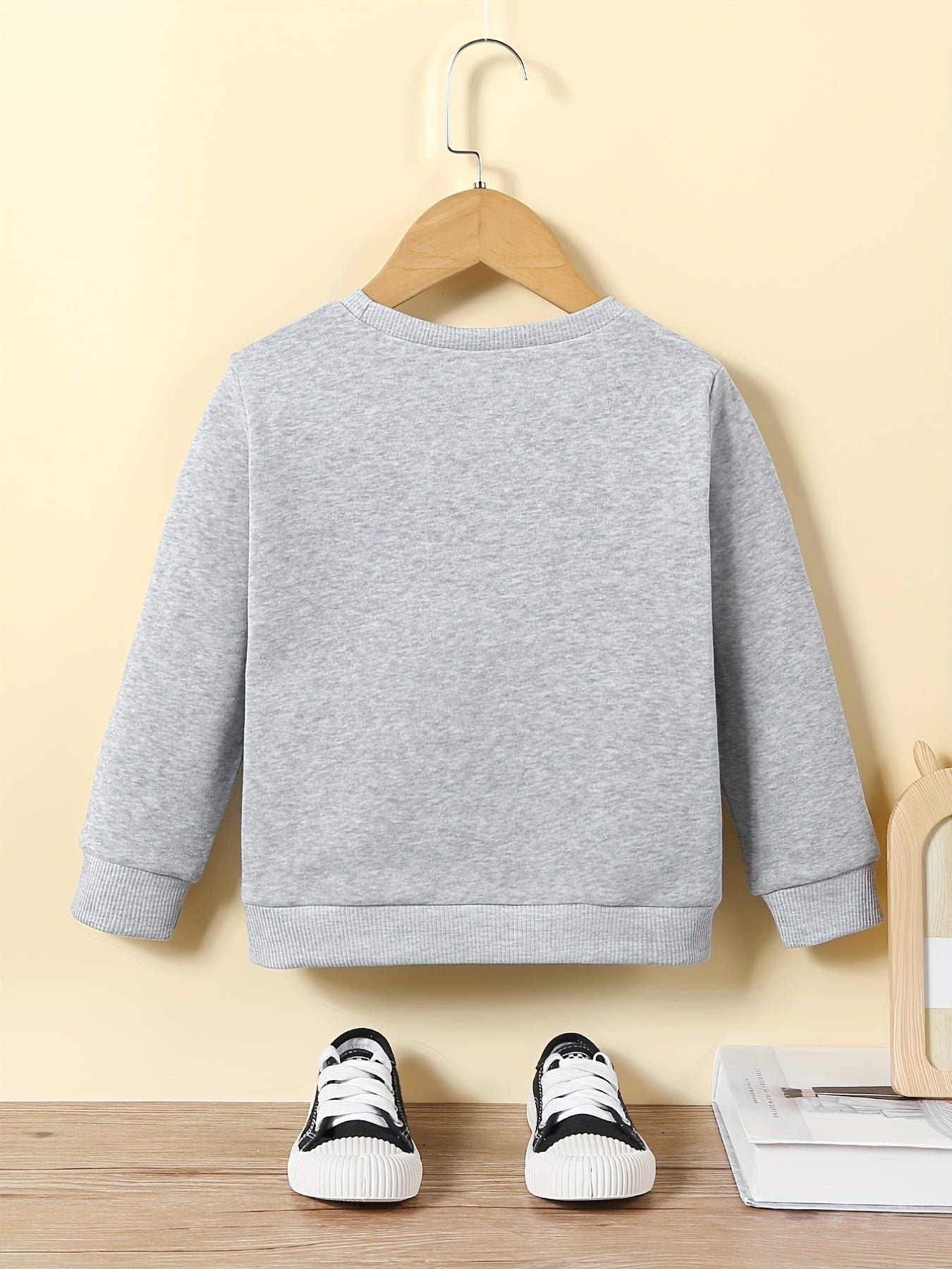 Boy's Novelty Letter Print Sweatshirt Long Sleeve Top