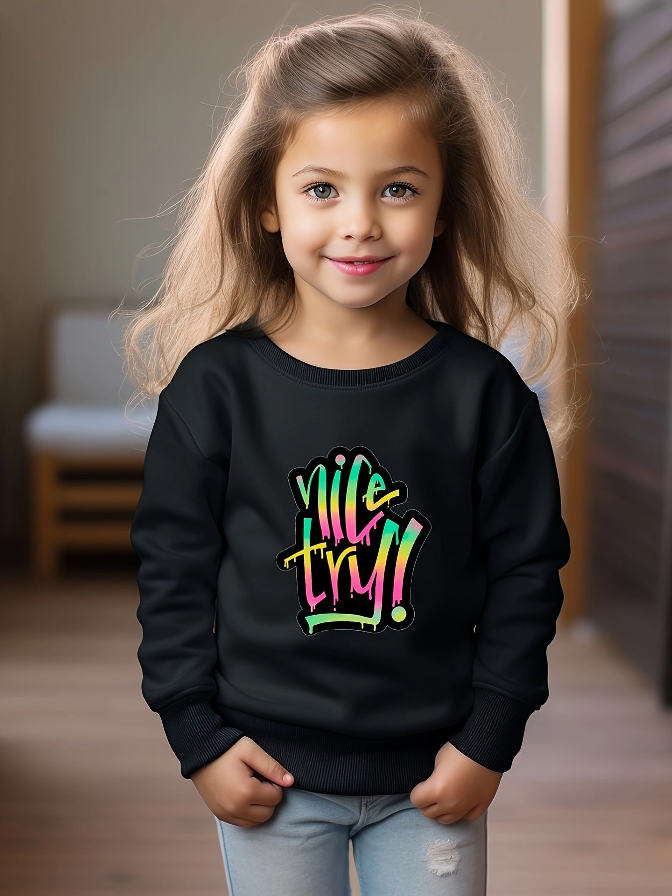 OERYUI Toddler Kids Long Sleeve Sports Sweatshirt Top