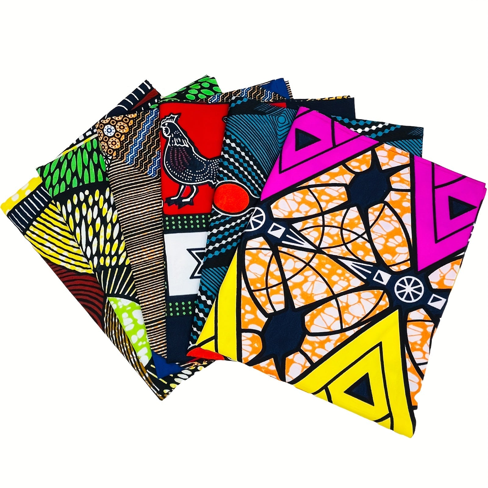 6pcs Fabric Fat Quarters Print Fabric for Sewing Face Covering