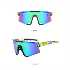 Men's Random Printing Running Cycling Sunglasses Mixed Outdoor Sports Glasses