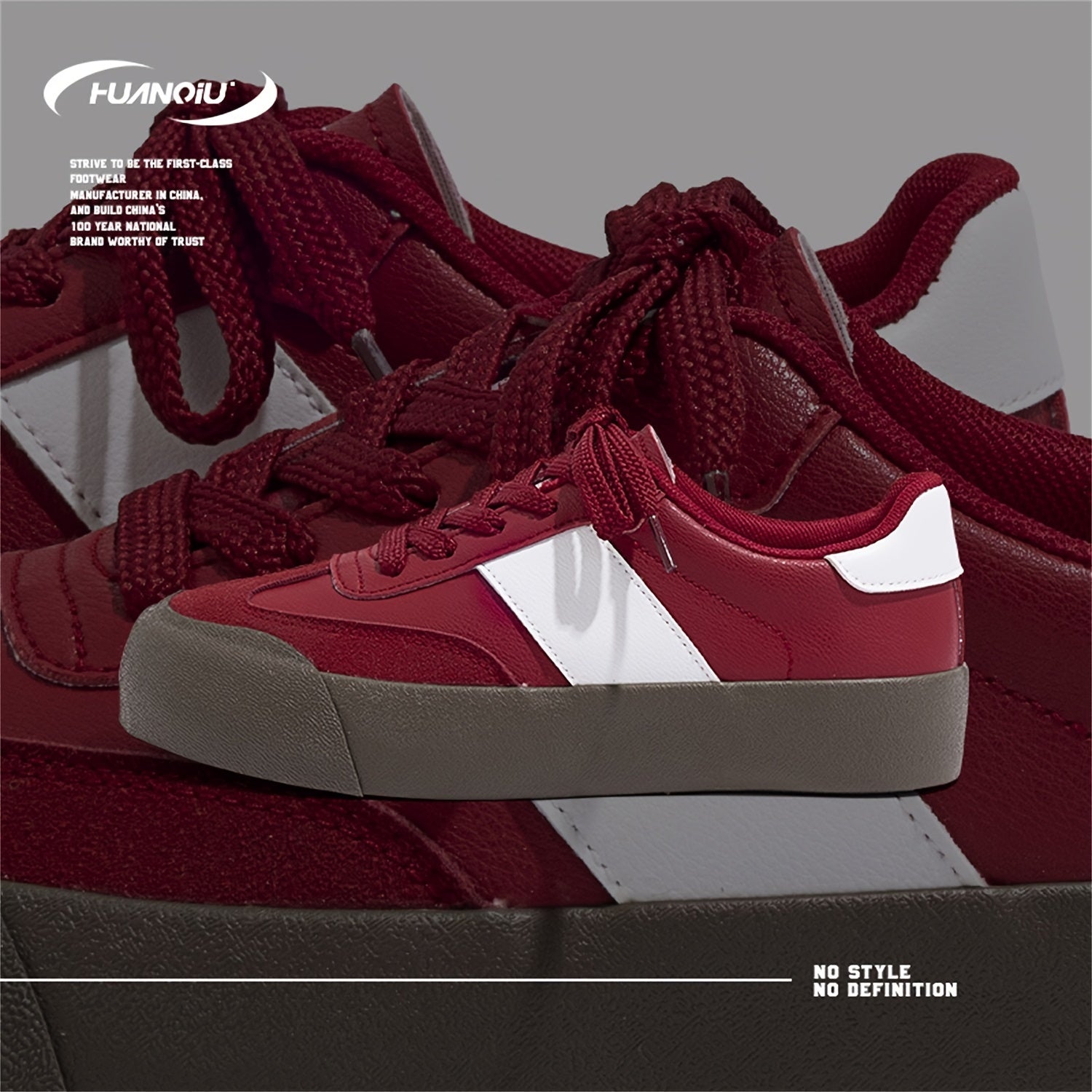 HUANQIU Women's Breathable Low Sneakers Retro Casual Shoes