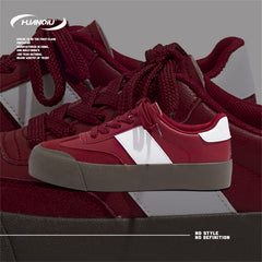 HUANQIU Women's Breathable Low Sneakers Retro Casual Shoes