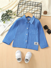 Boys Ice Silk Short Sleeve Shirt