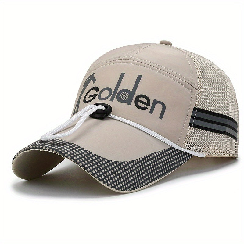 Men's Fishing Hat Peaked Cap Breathable Baseball Cap Sun Hat