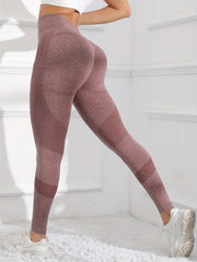 High Waist Striped Detail Sports Leggings Elastic Yoga Pants