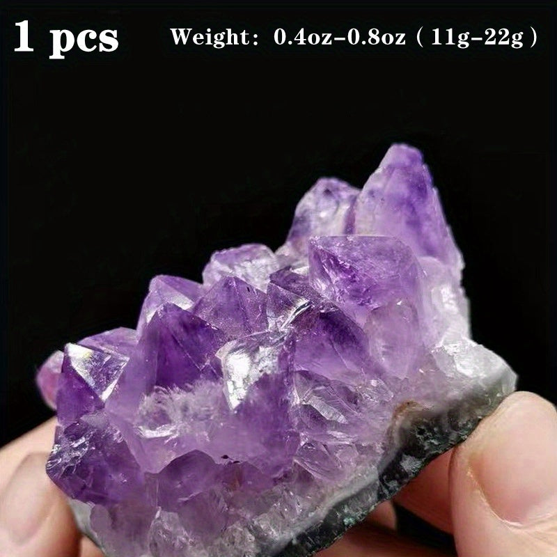 Natural Amethyst Cluster Mineral Specimen Gemstone Ornament DIY Jewelry