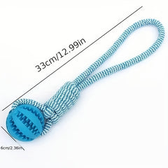 Pet Dog Puppy Cotton Rope Leakage Food Ball Molar Teeth Cleaning Toy