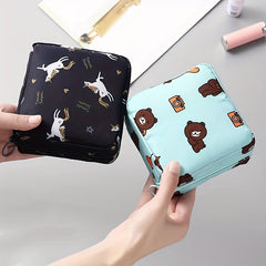 Floral Print Coin Purse Sanitary Napkin Storage Bag