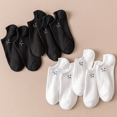 10 Pairs Cartoon Print Low Cut Ankle Socks Women's Stockings