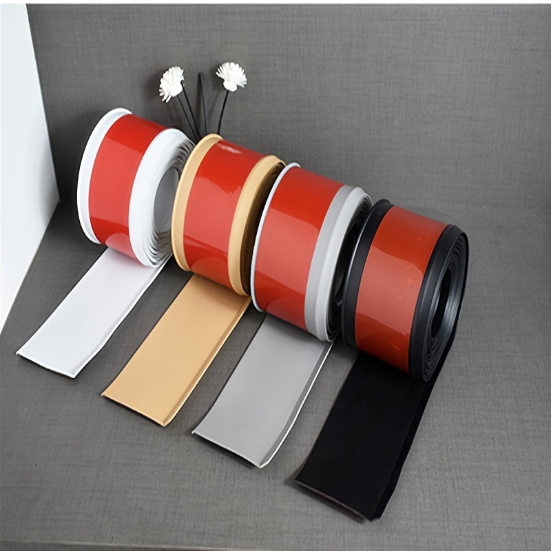 Flexible Baseboard Molding Trim Self Adhesive Vinyl Wall Ba