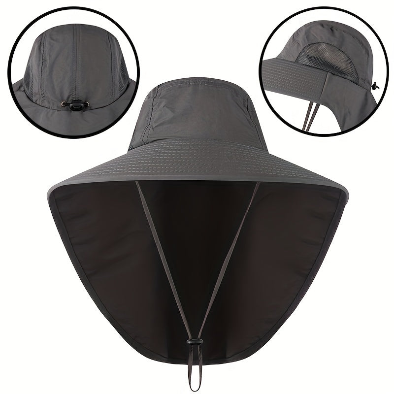Outdoor Bucket Hat Men's Women's Summer Sunscreen UV Protection Fishing Hat