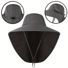 Outdoor Bucket Hat Men's Women's Summer Sunscreen UV Protection Fishing Hat
