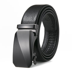Cowhide Men's Automatic Buckle Belt Leather Business Casual Pants Belt