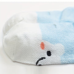 10 Pairs Baby Girls Cartoon Bear Pattern Socks for Spring Summer