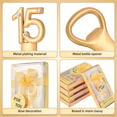 Golden Birthday Bottle Opener - Ideal for Weddings and Anniversaries