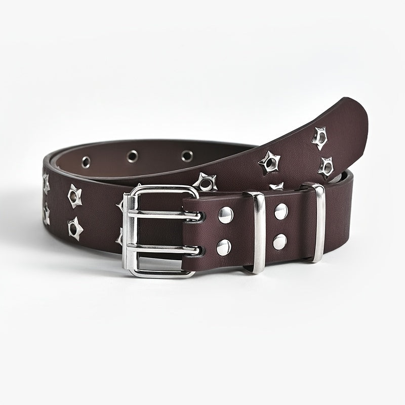 Star Eyelet Belt For Women Men Unisex Party Belt