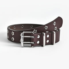 Star Eyelet Belt For Women Men Unisex Party Belt