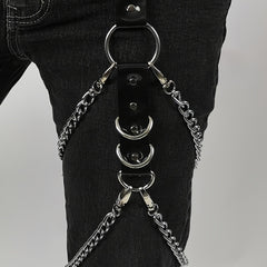 Gothic Leg Chain Harness Hip Hop Leg Strap Unisex