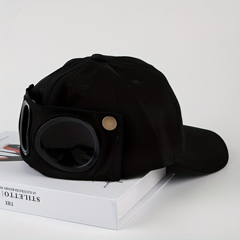 Aviator Goggles Cotton Baseball Cap Hip Hop Dad Hat