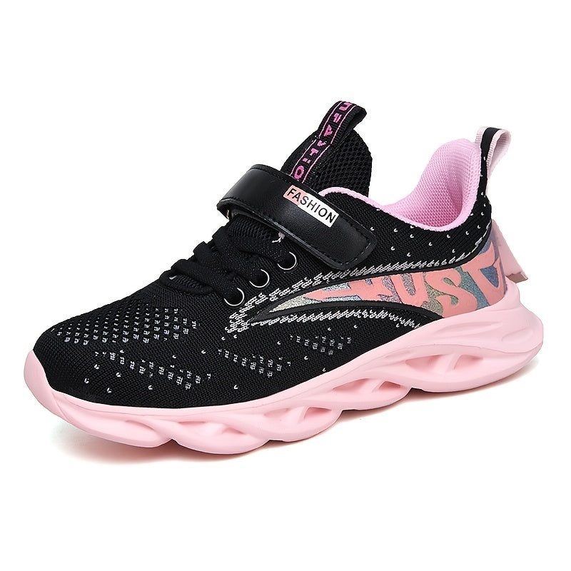 Girls Soft Sole Sneakers Lightweight Breathable Non-slip Running Shoes