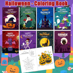 Halloween Coloring Book for Kids Spooky Castle & Pumpkin