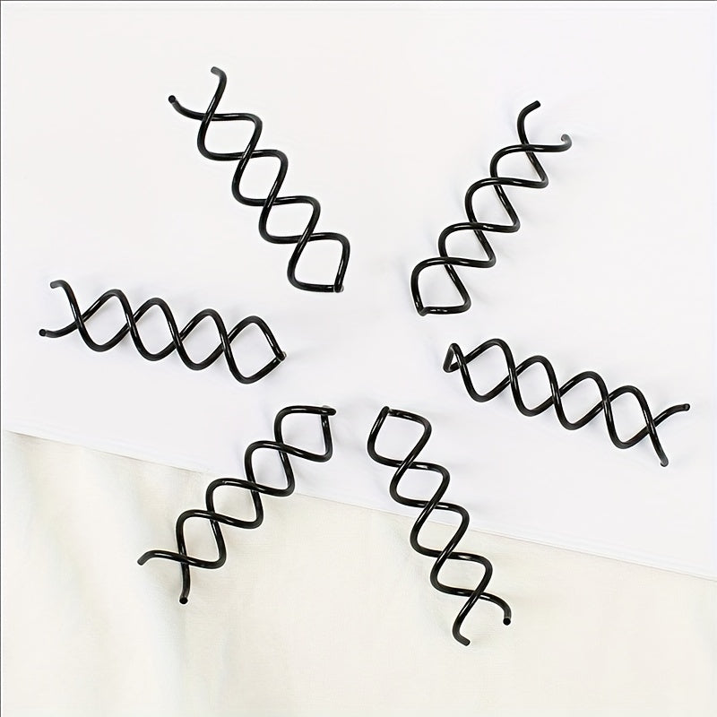 5pcs Spiral Hair Clip U Shaped Hair Styler Ponytail Bun Headwear Hairpin