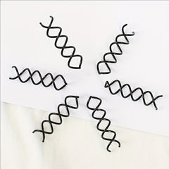 5pcs Spiral Hair Clip U Shaped Hair Styler Ponytail Bun Headwear Hairpin