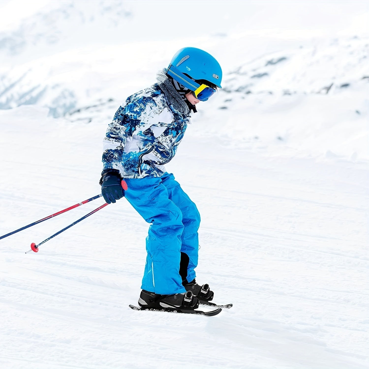Mini Ski Skates Sled Snow Equipment Ski Boots Mini Ski Boards