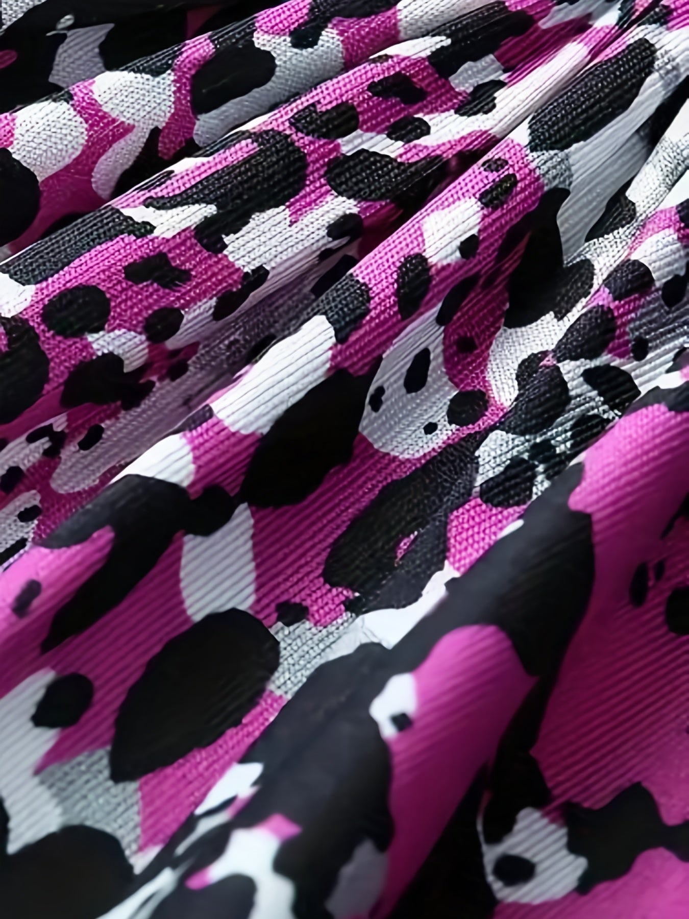  Women's Random Print V Neck Tank Dress