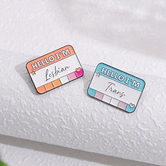 Stylish Label Pin for Backpacks Jackets