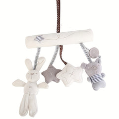 Baby Rabbit Car Hanging Music Bed Around Safety Seat Pendant Plush Toy
