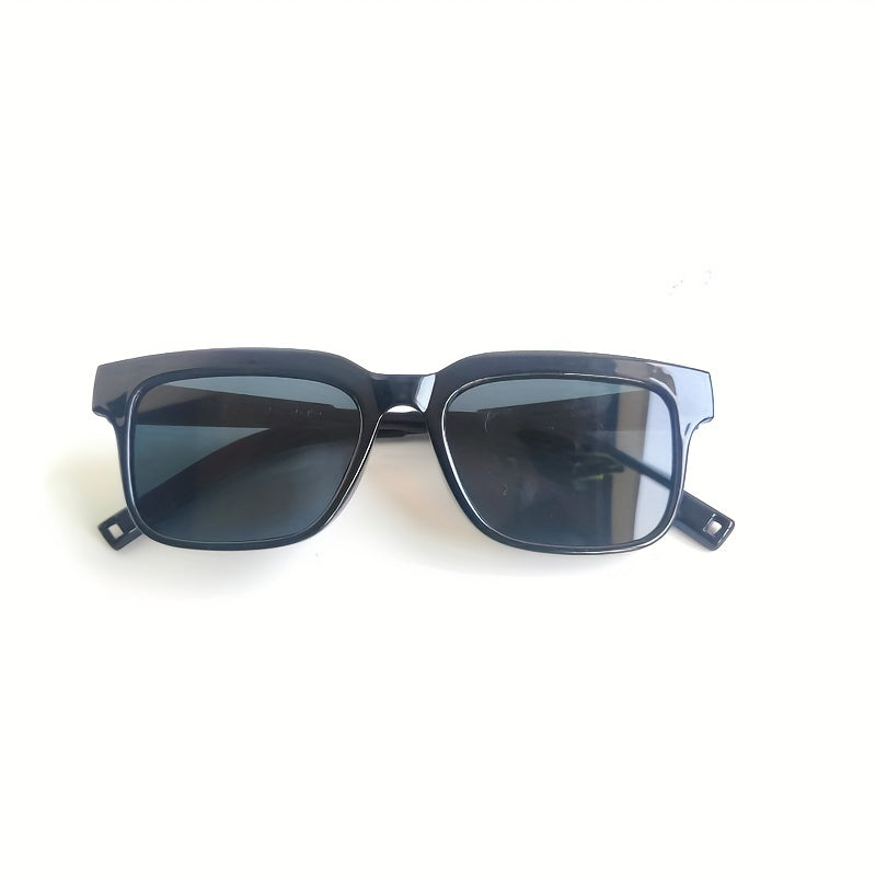 Retro Square UV Protection Sunglasses With Cleaning Cloth