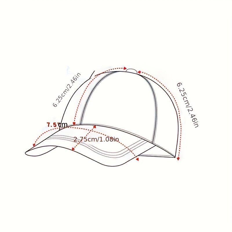 Fashionable Cotton Baseball Cap Hip hop Embroidered Sunscreen Golf Hat