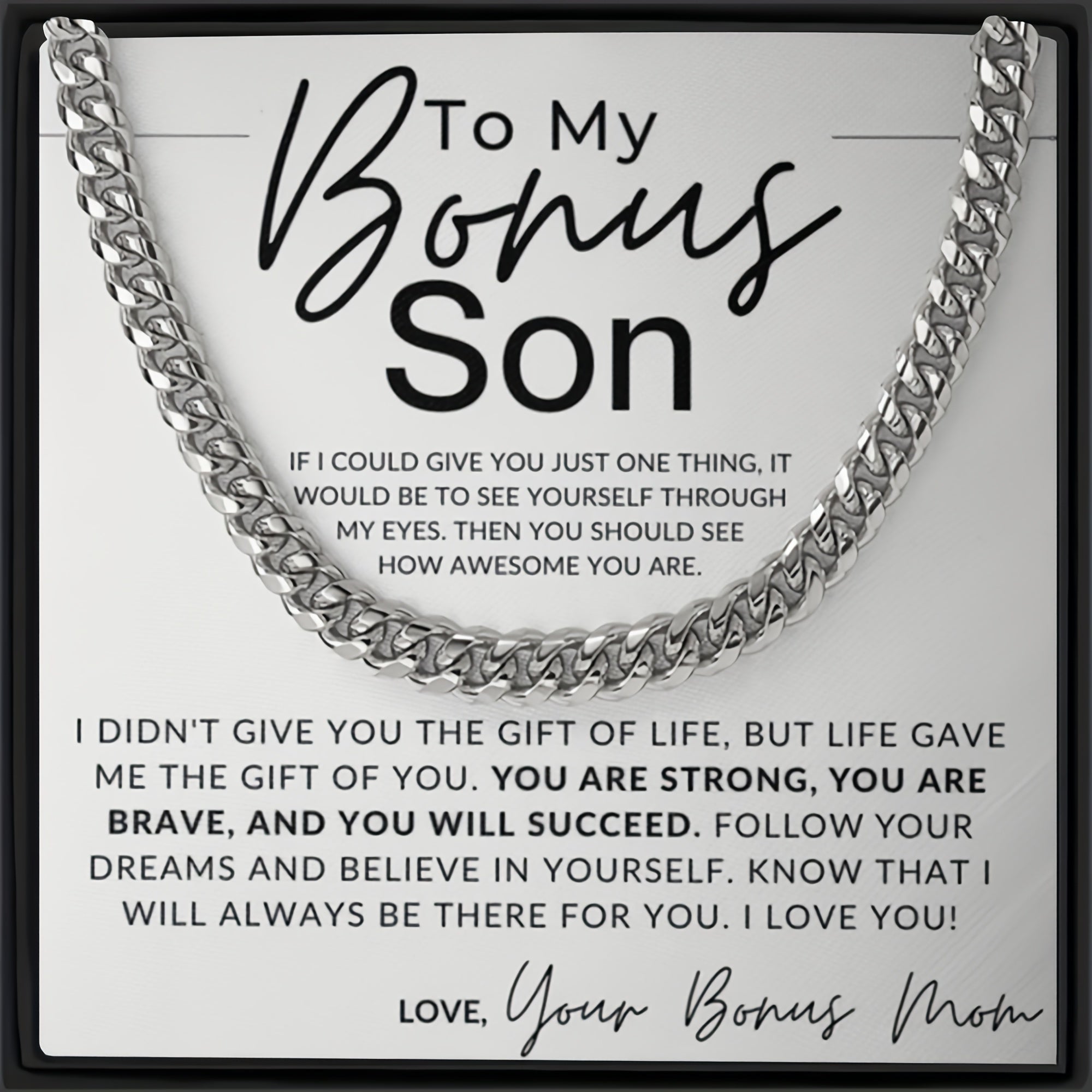 Hip Hop Style Chain Necklace Decorative Accessories Holiday Gift For Son
