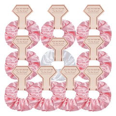 10pcs Scrunchies Set For Bridesmaid Elastic Hair Tie Bachelorette Party