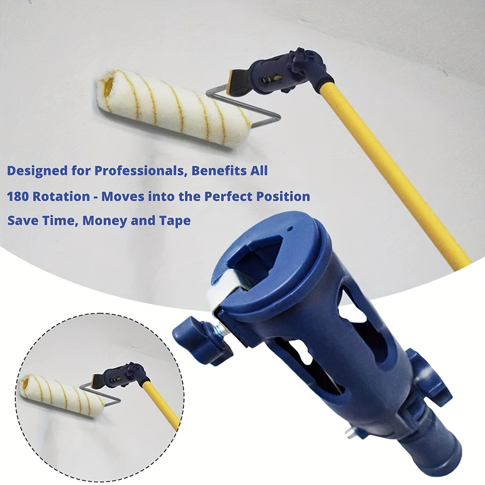 DIY Angle Paint Brush Extender for Walls Ceilings Trim Edging